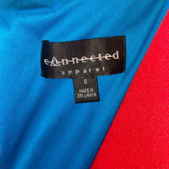 Y2K Retro Metallic Blue Party Dress - Picture 7 of 8